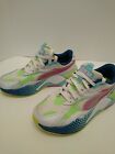 Puma RS-X   37.5 Neon Metallic Puma Pink Green Teal Glimmer Sneakers Shoes