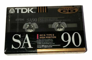 TDK SA 90- IEC II/ TYPE II-High Position Cassette SEALED