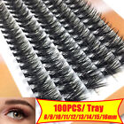 False Eyelashes Flare Thick Cluster 100Stand Individual Extension Lashes Makeup♪