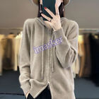Cashmere Sweater Women's Hooded Cardigan Casual Coat