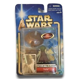 Hasbro Star Wars Yoda Jedi Master Attack of the Clones 3.75” Action Figure NEW