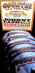 Country Music All The Way 5 CDS NEW Loretta Lynn,Willi Nelson,60 SONGS,ORIGINAL