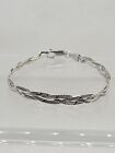 Beautiful Sterling Silver 925 Double Braided 7
