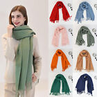 Women Winter Warm 100% Cashmere Shawl Scarf Solid Wool High Quality Soft Scarves