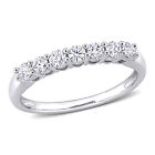 Amour 10k White Gold 1/2CT TW Diamond Anniversary Ring