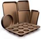 New Listing6-Piece Nonstick Bakeware Set - Premium Carbon Steel Baking Pans - Includes Cook