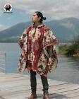 Alpaca Poncho (Spring Moss) Handcrafted by Indigenous hands.