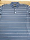 Greg Norman Men's XL Play Dry Short Sleeve Golf Polo Shirt  Blue Polyester