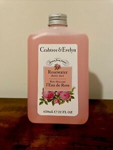 Crabtree & Evelyn Rosewater Bubble Bath Bain Moussant 22 fl New