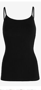 Express Best Loved Fitted Bra Cami Tank Top Medium Black NWT FREE Shipping!