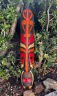 Hand carved wooden Māori tribal tiki mask from Lombok Island-39x6