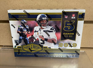 2019 Panini Plates & Patches Football Hobby Box NEW SEALED (A2)