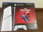 Sony PS5 Slim Console-Marvel's Spider-Man 2 Bundle 1TB Video Game-white. Sealed
