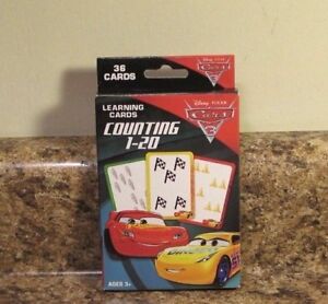 Disney Pixar Cars 3 Counting Flash Cards Numbers Math NEW