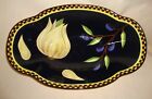 Gates Ware by Laurie Gates Garlic and Olives Oval Serving Bowl