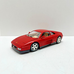 Ferrari 348 TB Coupe Red 1989 Bburago Diecast Model 1/18 1:18 Made in Italy