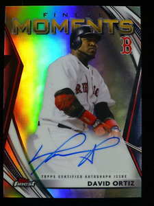 2021 Topps Finest Moments David Ortiz On-card Auto