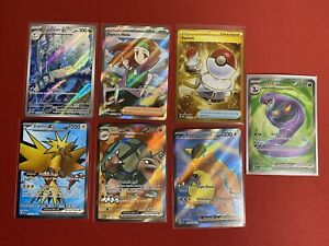 Pokemon 151 Card Lot Of 7. Pokemon TCG Collection(Full Art,Gold,Trainer Gallery)