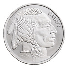 Buffalo Indian - 1oz .999 Fine Silver Round