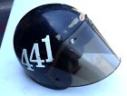 Vintage Bell R-T-RT Black Motorcycle Helmet & C-30 Face Shield Visor Size 7 1/4