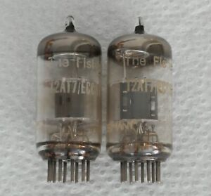 Pair of Fisher/Telefunken 12AT7/ECC81 Vacuum Tubes : Same Date Code HL ( 1963 )