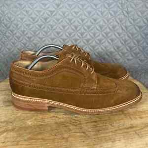 Frye Shoes Men’s 11 “James” Brown Suede Oxford Wingtip