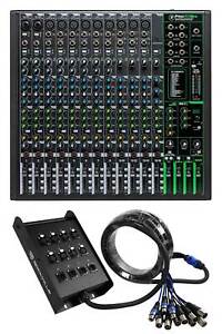 Mackie ProFX16v3 16-Channel 4-Bus Effects Mixer w/USB ProFX16 v3+Snake Cable