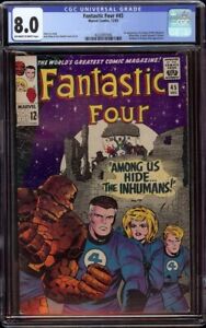 Fantastic Four # 45 CGC 8.0 OW/W (Marvel, 1965) 1st appearance Inhumans