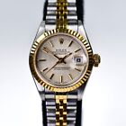 Rolex Ladies Datejust 69178 1997 18k Yellow Gold Stainless COSC Tapestry Dial