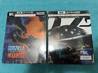 Godzilla Vs. Kong + No Time to Die 4K Blu-Ray Best Buy Steelbook Lot SOLD OUT!