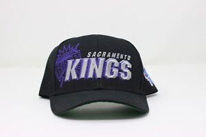 Rare Draft NBA Sacramento Kings Snapback cap hat mitchell and ness black purple