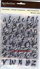 Clear Stamps WHIMSEY DOUBLE ALPHABET 2 Sheets Upper & Lower Number & Punctuation