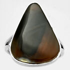 Natural Montana Agate - USA 925 Sterling Silver Ring s.7.5 Jewelry R-1002