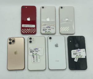 Lot of 7 Assorted Apple iPhones (11 Pro, 11, XR, SE 3rd Gen) (Parts/Repair)