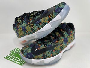 Nike KD VI 6 EXT QS Floral Aunt Pearl Texas Away Thunder Easter N7 WTK Sz 9.5