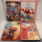 Elmo's World DVD Lot of 4 Happy Holidays, Summer Vacation, Pets, 35 Anniversary