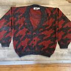 Jed Cardigan Sweater Men’s Size Large Vintage Arcylic Blend Geographic Pattern L