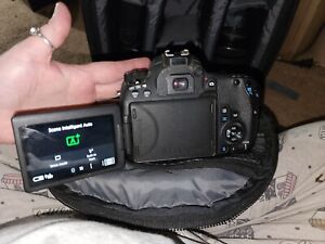 Canon EOS 77D 24.2MP Digital SLR Camera - Extra Lenses And Camera Bag