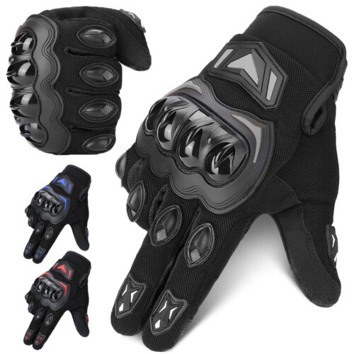 Motorcycle Gloves Carbon Fiber Touch Screen Motorbike Cycling Full Finger Gloves