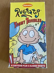 Rare OOP Vintage Rugrats Tommy Troubles VHS 1996 - Original Orange Tape