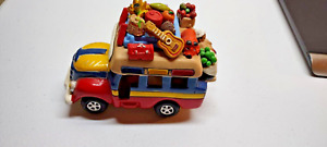 COLOMBIA Bus Terracotta Folk Art Pottery Hand-Crafted, very detailed, 7