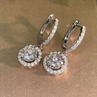 925 Silver Filled,Gold,Rose Gold Hoop Earring Fashion Women Cubic Zircon Jewelry