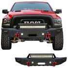 Front Bumper Fits 2015-2018 RAM 1500 Rebel with Winch Plate and LED Lights