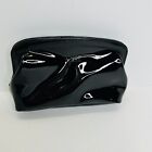 Dior Parfums Beauty Travel Case Makeup Bag Pouch with Embossed Logo Shiny Black