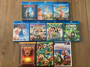 Lot of 10 Disney Movies (Blu-ray + DVD) Free Shipping!  TinkerBell, Santa Clause