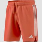 NWT Adidas Men's Soccer Sweat Shorts Tiro 23 League Coral Soft Fleece Size S 2XL