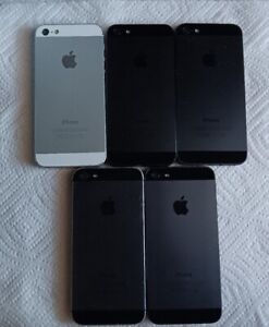 Lot of 5 Apple iPhone 5 For Parts Only!