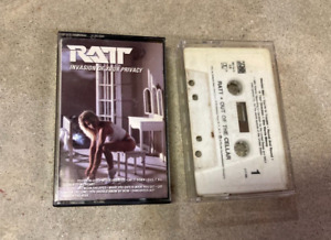 New ListingRatt cassette 80s lot of 2 Out Of The Cellar Invasion Of Your Privacy
