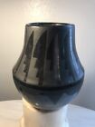 Vintage Blackware Clay Art Pottery Vase Vessel Matte Glossy Handmade MCM