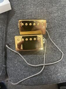 Gibson 57 Classic Pickups Gold Humbuckers Set +